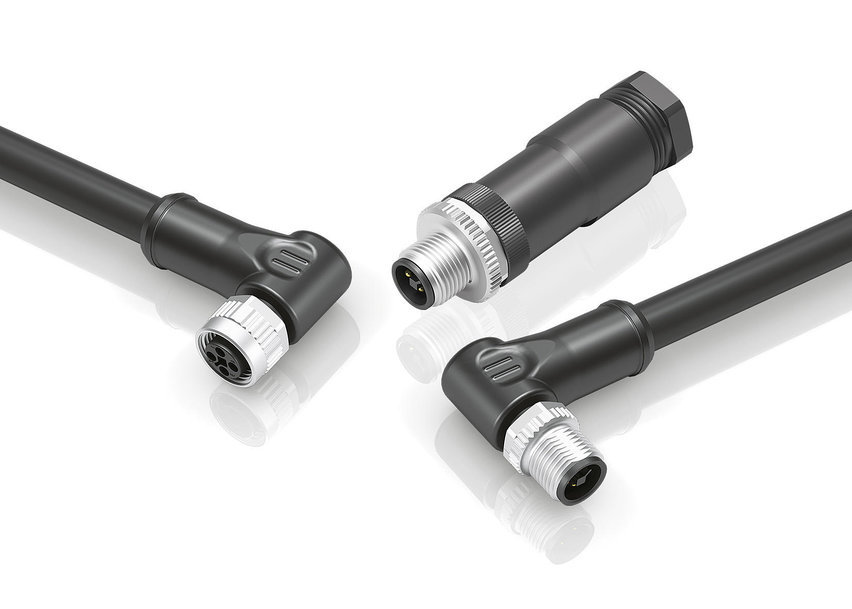 M12 connectors for AC and DC applications